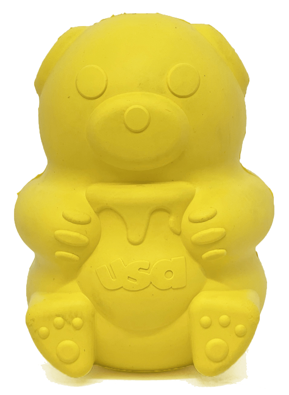 Honey Bear Treat Dispenser - Yellow - Honeybear - large