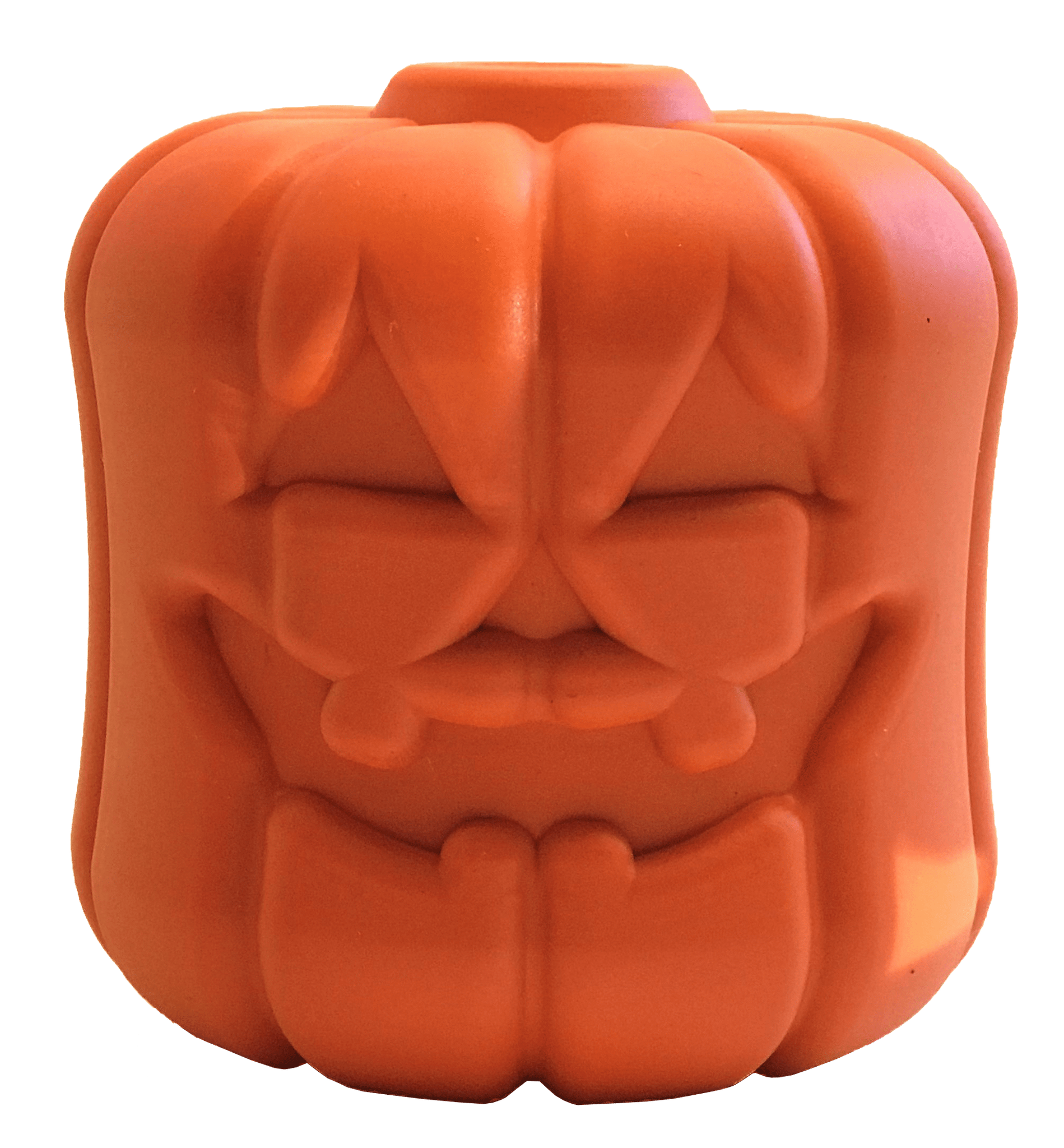 MKB Jack O' Lantern Durable Rubber Chew Toy & Treat Dispenser - Large - Orange - Large Jack-O-Lantern Toy