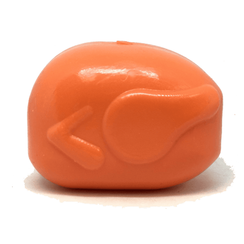 MKB Roasted Turkey Durable Rubber Chew Toy & Treat Dispenser - Medium - Orange - Medium Roasted Turkey Toy