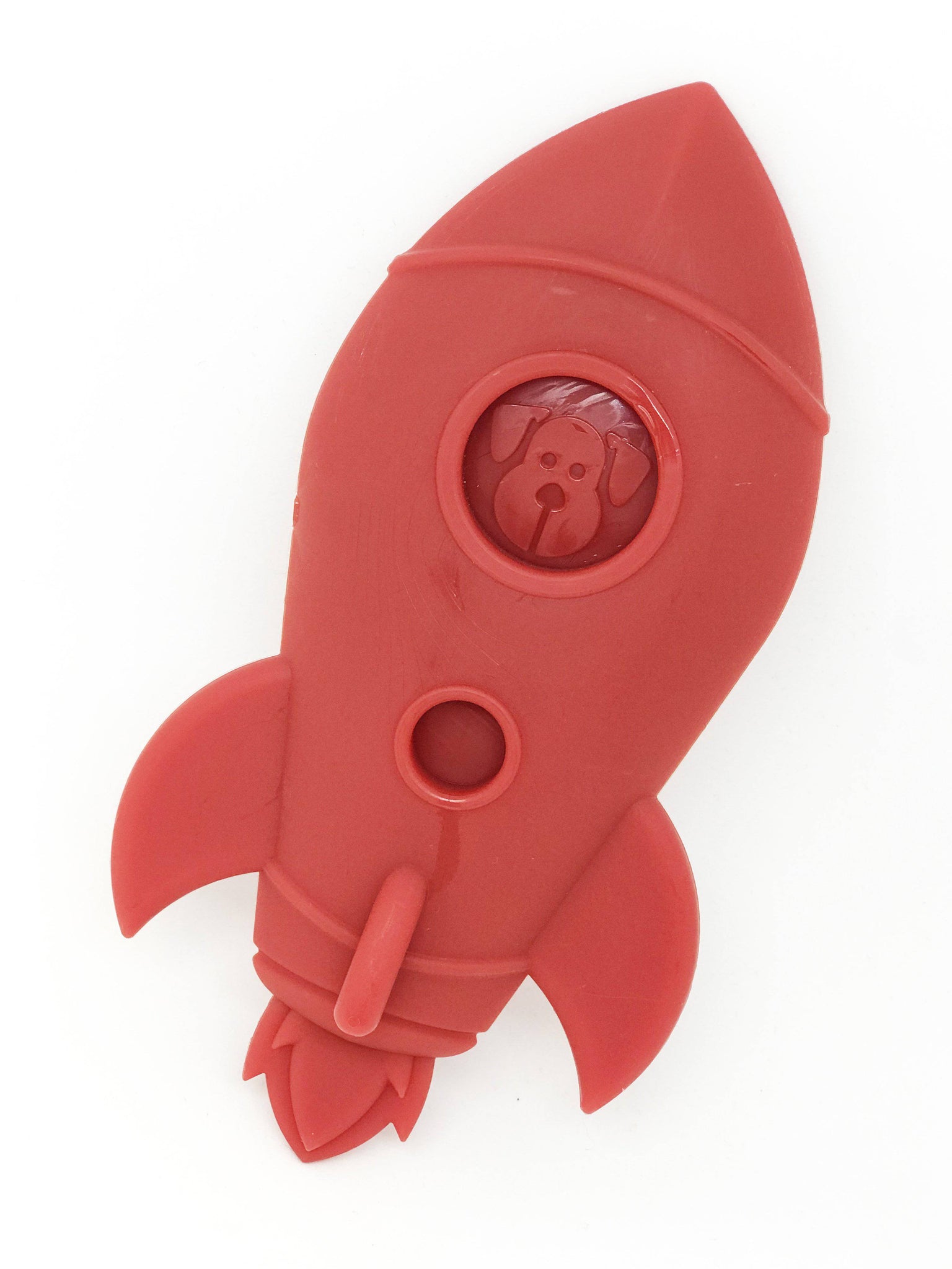 Spotnik Rocket Ship Ultra Durable Nylon Dog Chew Toy for Aggressive Chewers - Red - Rocket Ship Nylon Chew Toy