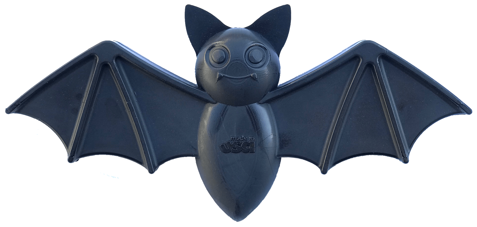 SodaPup Vampire Bat Ultra Durable Nylon Dog Chew Toy for Aggressive Chewers- Black - Vampire Nylon Toy Large - Black